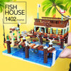 Blocks Bricks Old Fishing House Series Captain's Wharf Toys For Kids Christmas Gifts - YLORESHOP