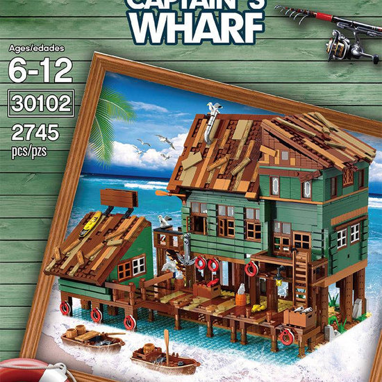 Blocks Bricks Old Fishing House Series Captain's Wharf Toys For Kids Christmas Gifts - YLORESHOP