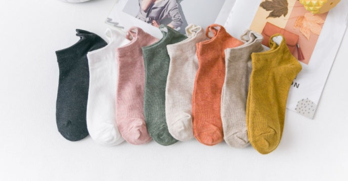 Heart embroidery sock sock casual cotton socks woman - YLORESHOP