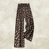 Leopard Print Floral Print Casual Pants Elastic Waist - YLORESHOP