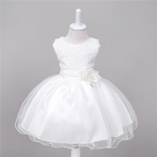 Baby Sequin Dress Flower Girl Wedding Princess Dress - YLORESHOP