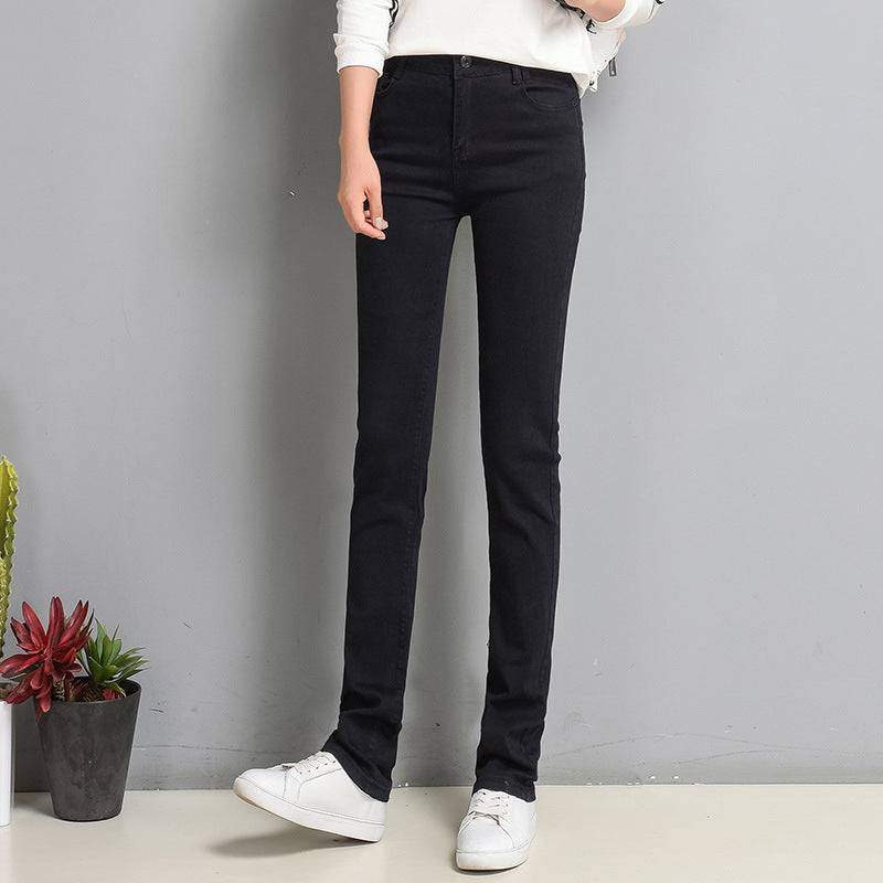 Women's Slim Fit Elastic Straight Jeans - YLORESHOP