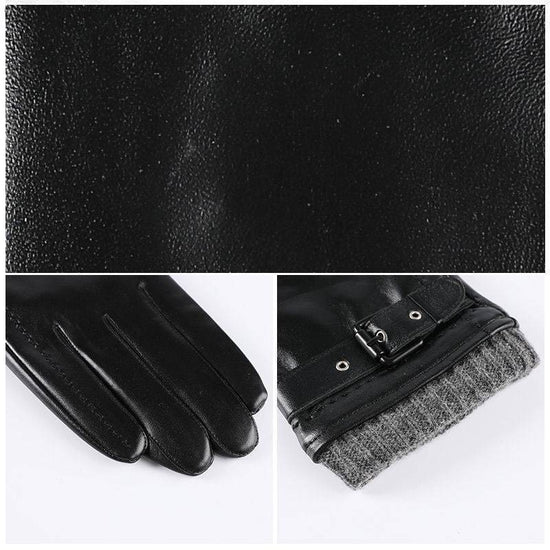 Velvet Thermal And Thickening Driving And Biking Sheepskin Gloves - YLORESHOP