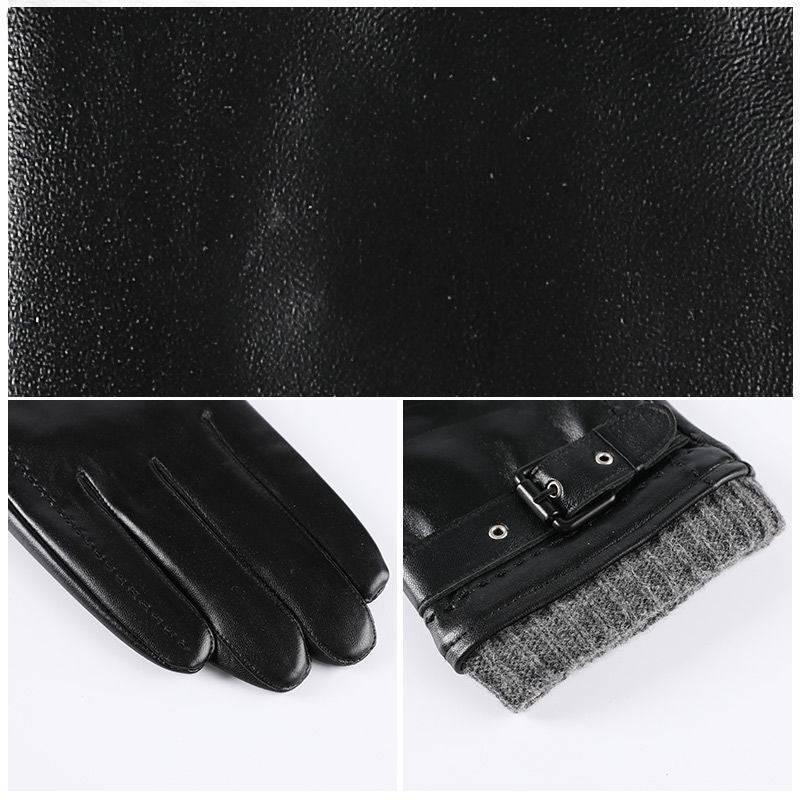 Velvet Thermal And Thickening Driving And Biking Sheepskin Gloves - YLORESHOP