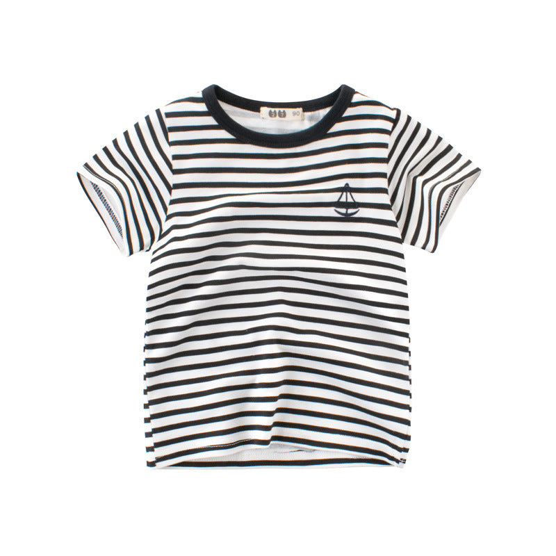 Boys' Cotton Kids Striped T-Shirt - YLORESHOP