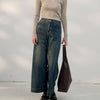 Retro Style High Waist Jeans Women's Pocket - YLORESHOP