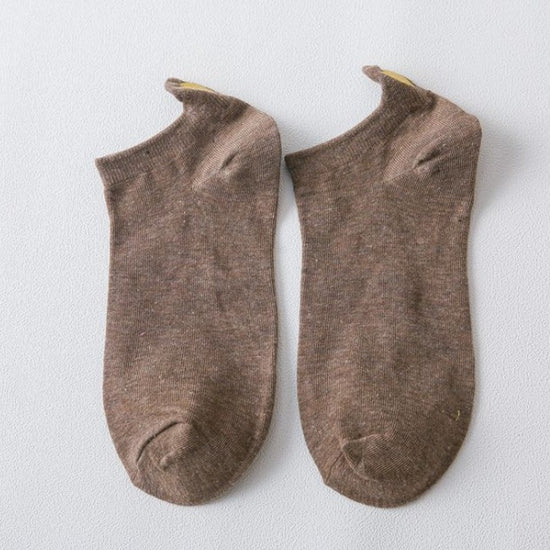 Heart embroidery sock sock casual cotton socks woman - YLORESHOP