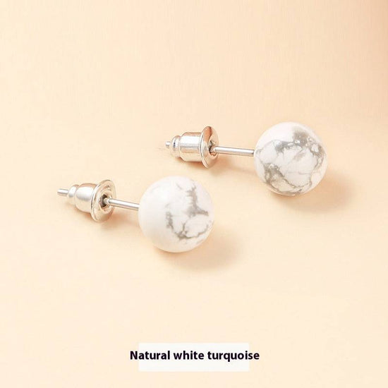 Natural Red Agate Temperamental Minority Stud Sense Earrings Wholesale - YLORESHOP