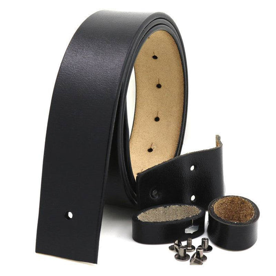 38cm No Buckle Men's Leather Belt - YLORESHOP