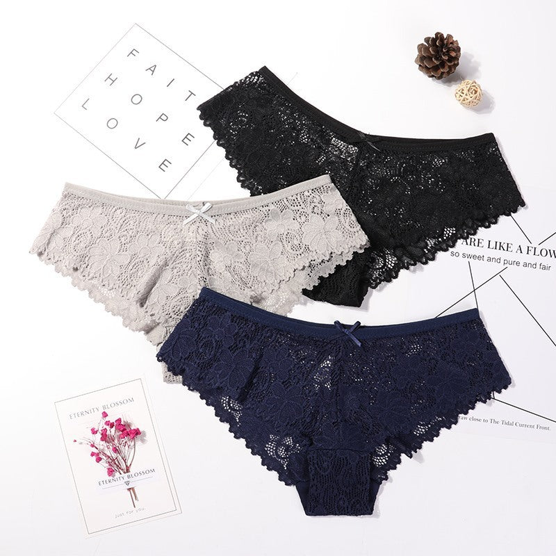 3 Pcs Panties For Woman Underwear - YLORESHOP
