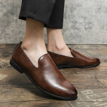 Breathable Casual Leather Shoes Korean Fashion Doug Shoes - YLORESHOP