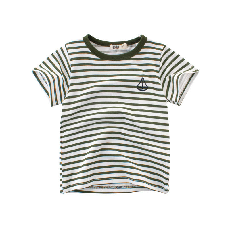 Boys' Cotton Kids Striped T-Shirt - YLORESHOP