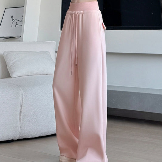 Loose Drooping Straight-leg Pants Sweatpants High Waist Slimming American Wide Leg Pants - YLORESHOP