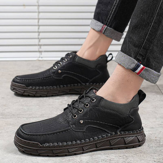 Plus Velvet Casual Shoes Male Plus Size High-top Platform - YLORESHOP