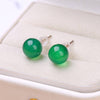 Natural Red Agate Temperamental Minority Stud Sense Earrings Wholesale - YLORESHOP