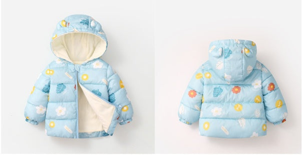 Off-season New Autumn And Winter Children's Light Hooded BabyCotton Jacket - YLORESHOP