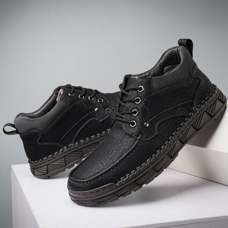 Plus Velvet Casual Shoes Male Plus Size High-top Platform - YLORESHOP