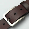 Cowhide Pin Buckle Belt Men's Single-layer Leather Punching Belt - YLORESHOP
