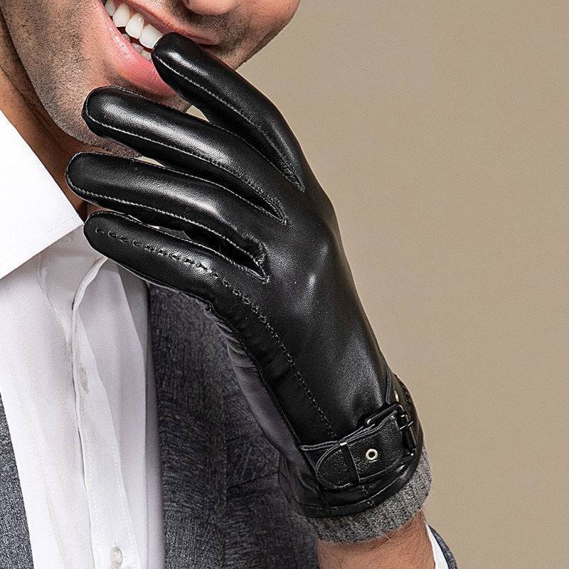 Velvet Thermal And Thickening Driving And Biking Sheepskin Gloves - YLORESHOP