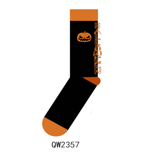 Halloween Man And Woman Cartoon Four Seasons Tube Socks - YLORESHOP